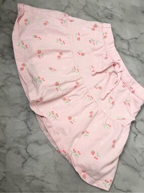 Cherry Strawberry Flower Print Light Pink Skort By Jumping Beans Spring Summer 6